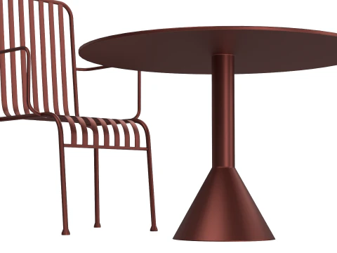 Hay Palissade Striped Outdoor Furniture Set 3D Model