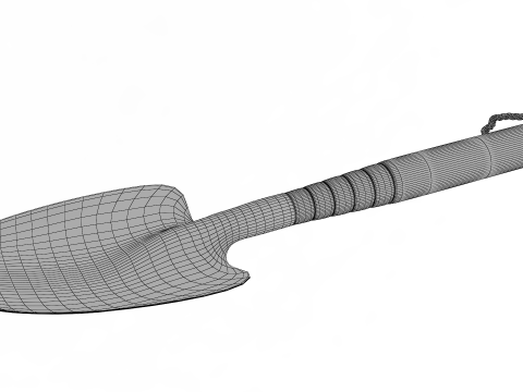 Garden Tool Hand Shovel 3D Model
