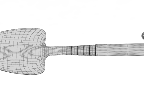 Garden Tool Hand Shovel 3D Model