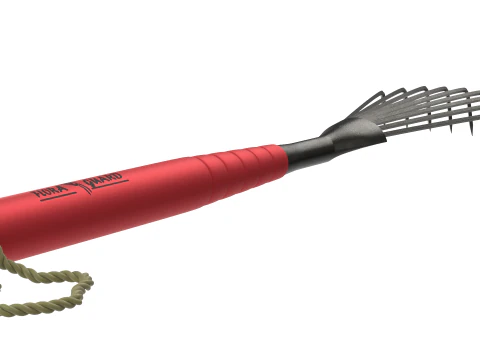 Garden Tool Hand Rake 3D Model