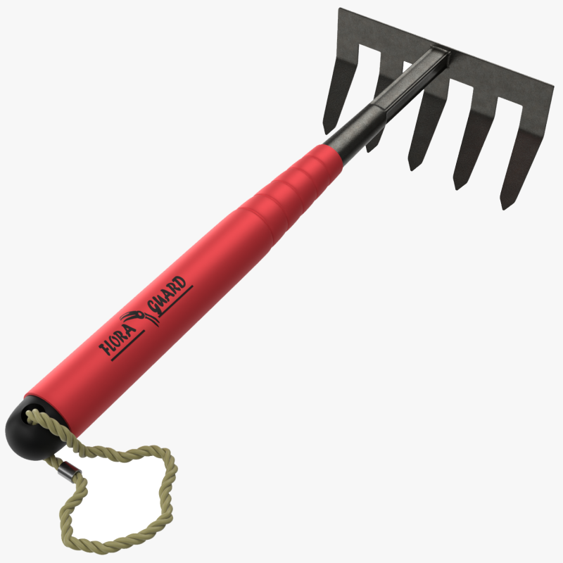 Garden Tool Hand Rake 3D Model .c4d .max .obj .3ds .fbx .stl .blend
