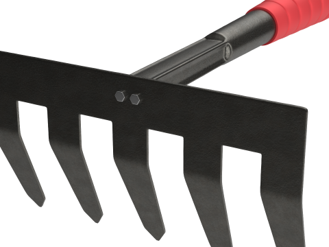 Garden Tool Hand Rake 3D Model