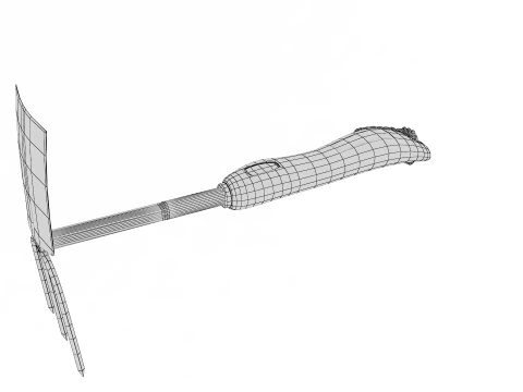 Garden Tool Hand Hoe Cultivator 3D Model