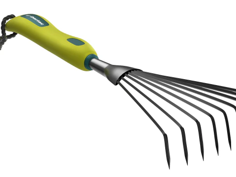 Garden Tool Hand Rake 3D Model