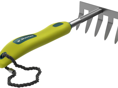 Garden Tool Hand Rake 3D Model