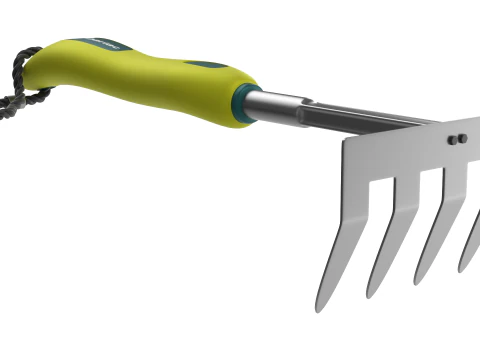 Garden Tool Hand Rake 3D Model