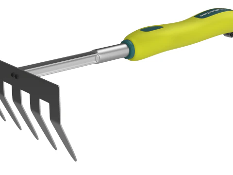 Garden Tool Hand Rake 3D Model