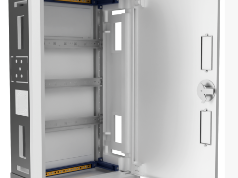 Gabinete de distribui&ccedil;&atilde;o el&eacute;trica embutido Modelo 3D