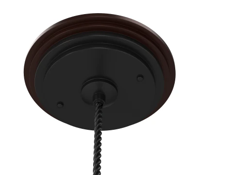 Lampu Gantung Industri dengan Naungan Logam Gantung Model 3D