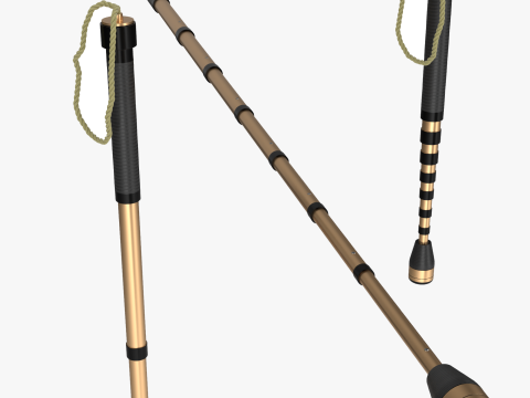 Telescopic Walking Blind Cane Tool 3D Model