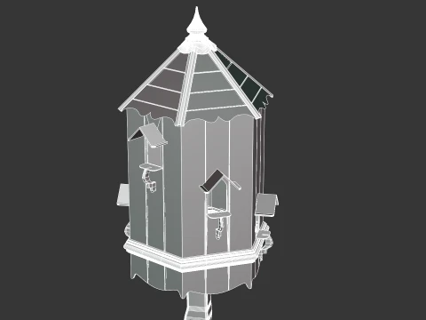 Bird House 3D Model