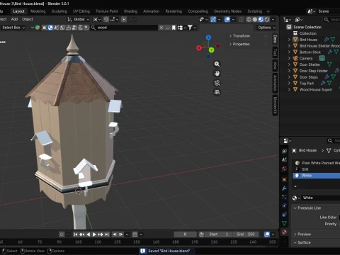 Bird House 3D Model