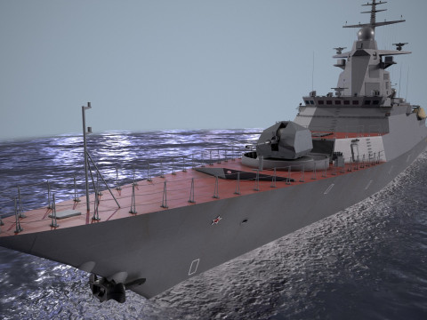War Ship Corvette 20385 Model 3D
