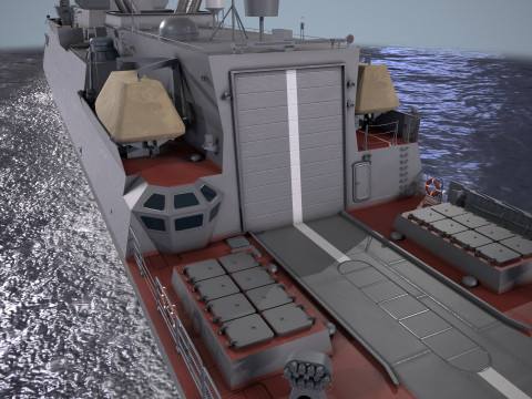 War Ship Corvette 20385 Model 3D