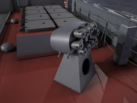 War Ship Corvette 20385 Model 3D