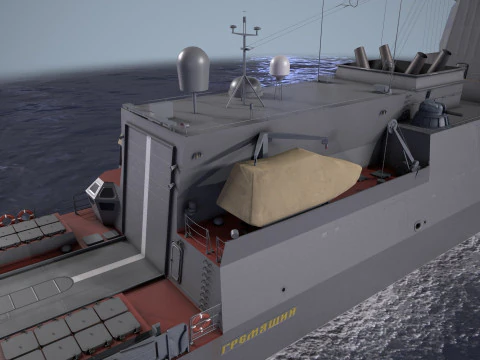 War Ship Corvette 20385 3D Model