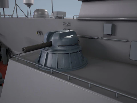 War Ship Corvette 20385 3D Model