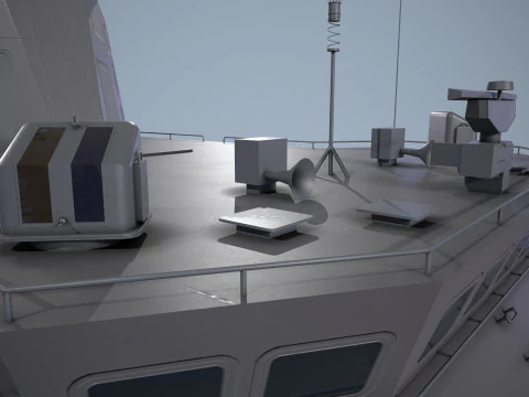 War Ship Corvette 20385 3D Model