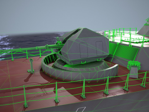 War Ship Corvette 20385 Model 3D