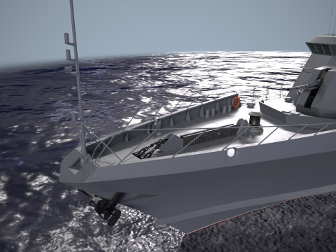 War Ship Corvette 22800 Modello 3D