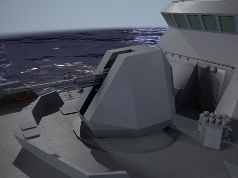 War Ship Corvette 22800 Modello 3D