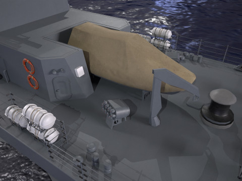 War Ship Corvette 22800 Modello 3D
