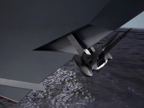 War Ship Corvette 22800 3D Model
