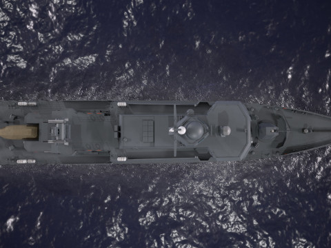 War Ship Corvette 22800 Modello 3D