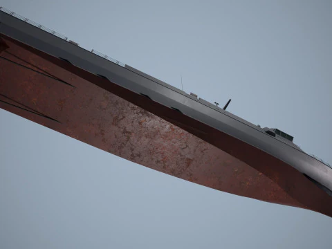 War Ship Corvette 22800 3D Model