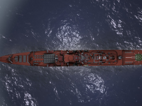 War Ship Cruiser 1144 3D 模型