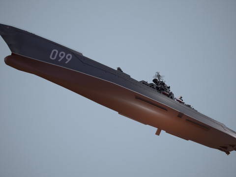 War Ship Cruiser 1144 3D 模型