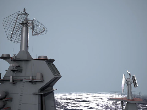 War Ship Cruiser 1144 3D Model