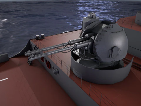 War Ship Cruiser 1144 3D Model