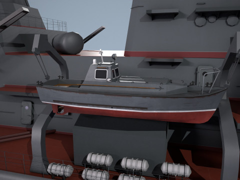 War Ship Cruiser 1144 3D 模型