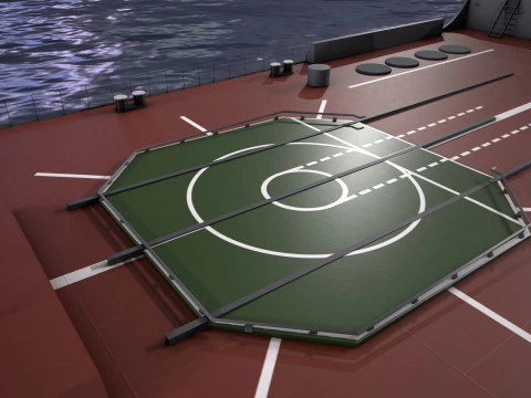 War Ship Cruiser 1144 3D Model