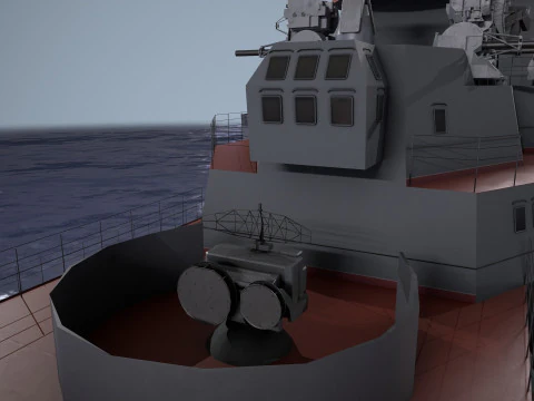 War Ship Cruiser 1144 3D Model