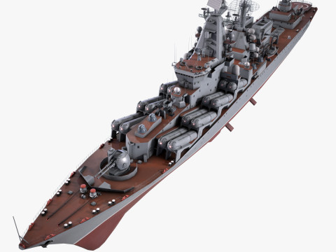 War Ship Cruiser 1164 Model 3D