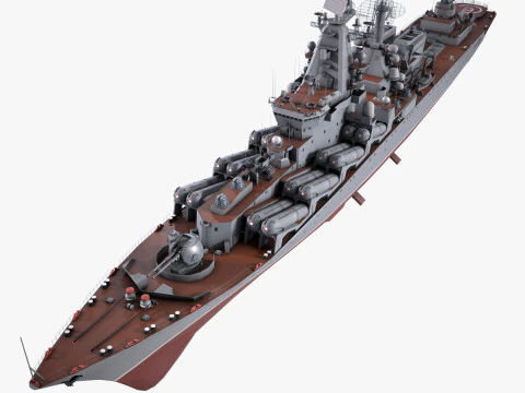 Crucero de barco de guerra 1164 Modelo 3D