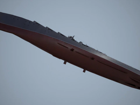 War Ship Cruiser 1164 3D Model