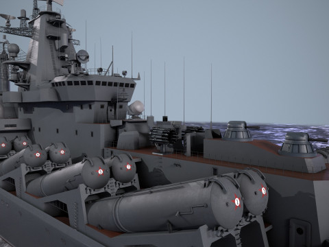 War Ship Cruiser 1164 Model 3D