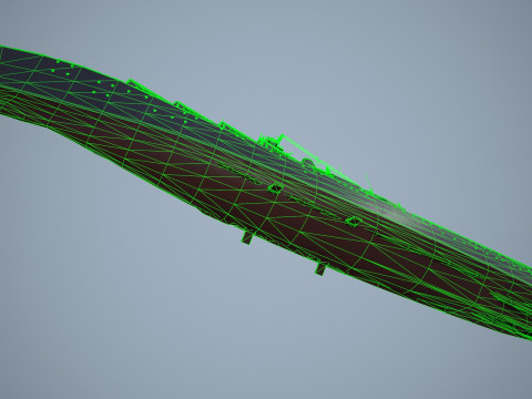 War Ship Cruiser 1164 Model 3D