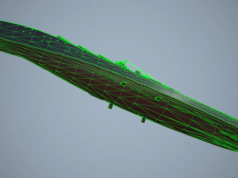 War Ship Cruiser 1164 3D Model