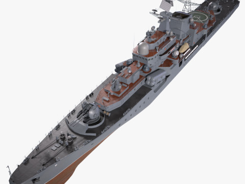 War Ship Destroyer 956 3D 모델