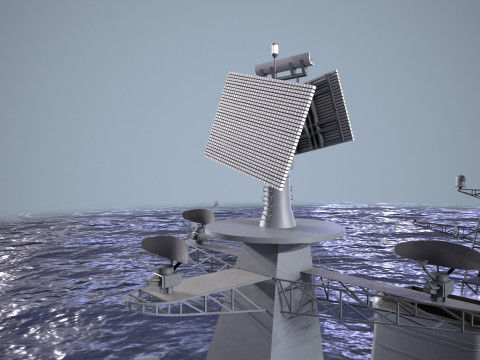 War Ship Destroyer 956 Model 3D
