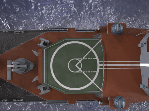 War Ship Destroyer 956 Model 3D