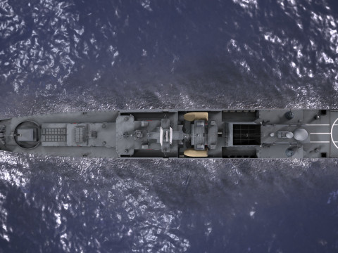 War Ship Fregat 11356 3D Model