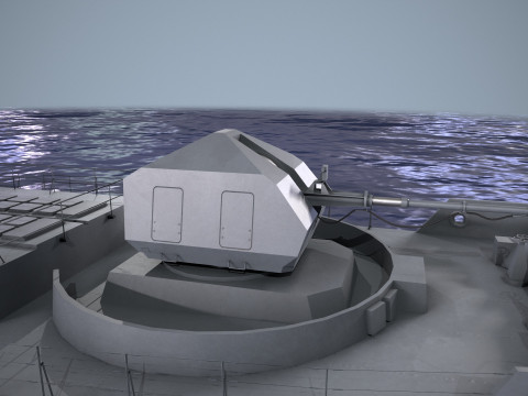 War Ship Fregat 11356 3D Model