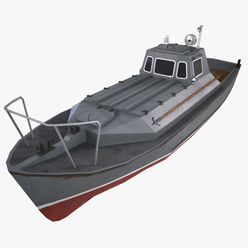 Guard boat 338M 3Dモデル .c4d .max .obj .3ds .fbx .stl .blend 