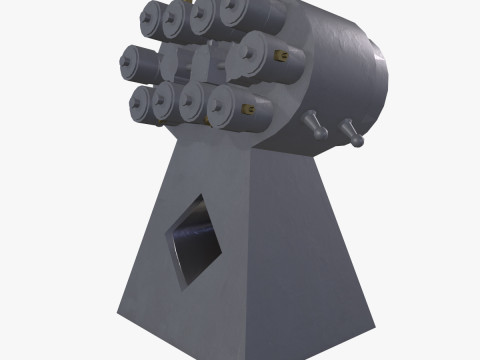 War Ship Countermeasures System KT-216 Modelo 3D
