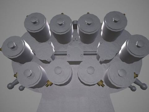 War Ship Countermeasures System KT-216 3D Modell